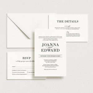 Elegance Letterpress Invitation