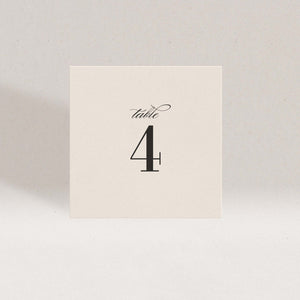 Elegance Table Number Set