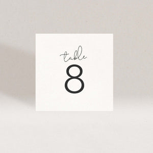 First Impressions Table Number Set