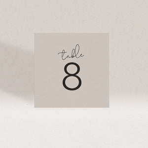 First Impressions Table Number Set