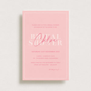 Pink - Bridal Shower Invite