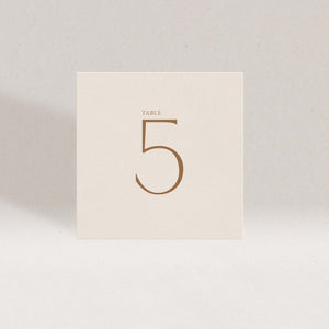 Poetry Table Number Set