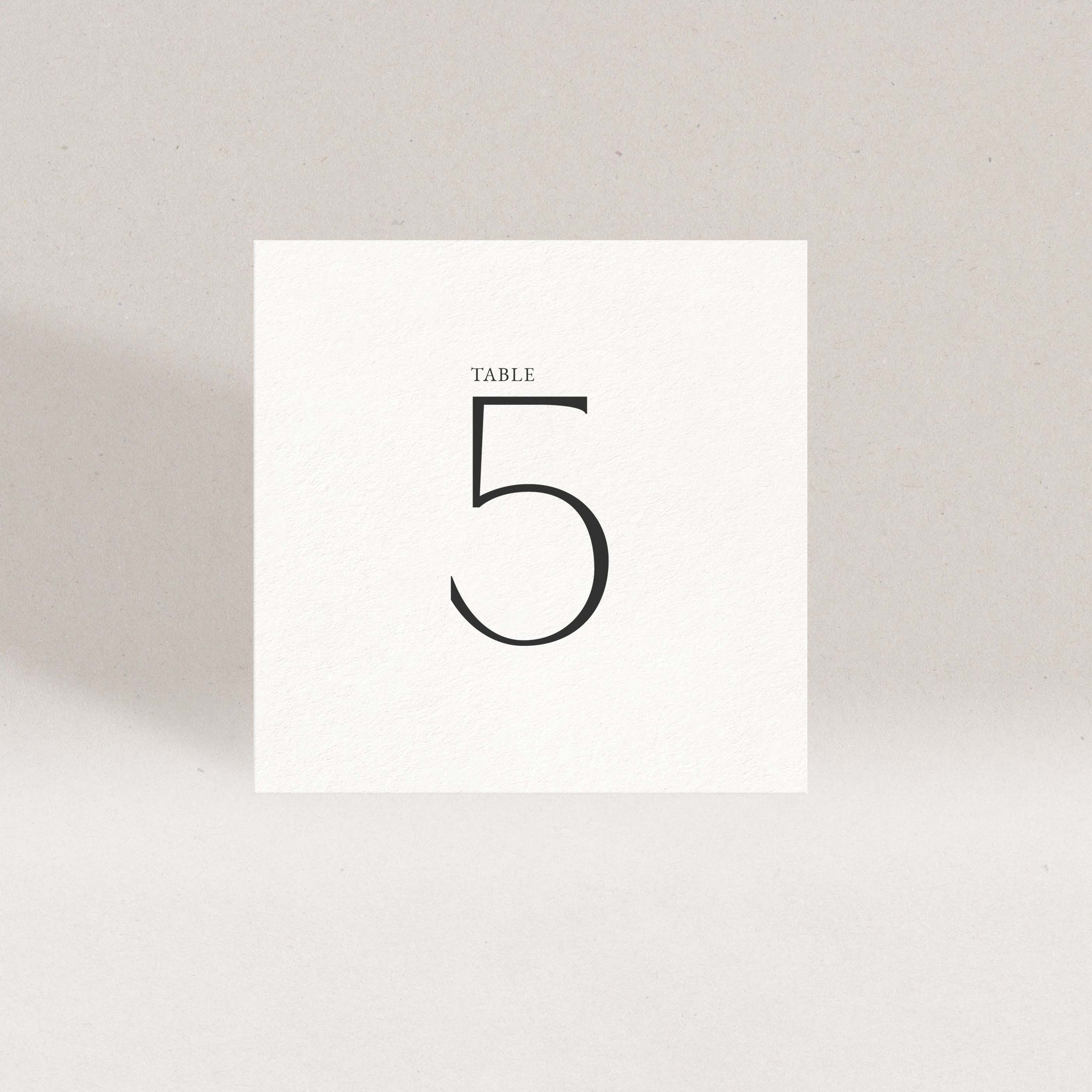 Poetry Table Number Set