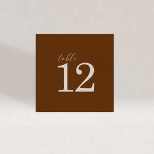 Serenity Table Number Set