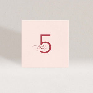 Unity Table Number Set